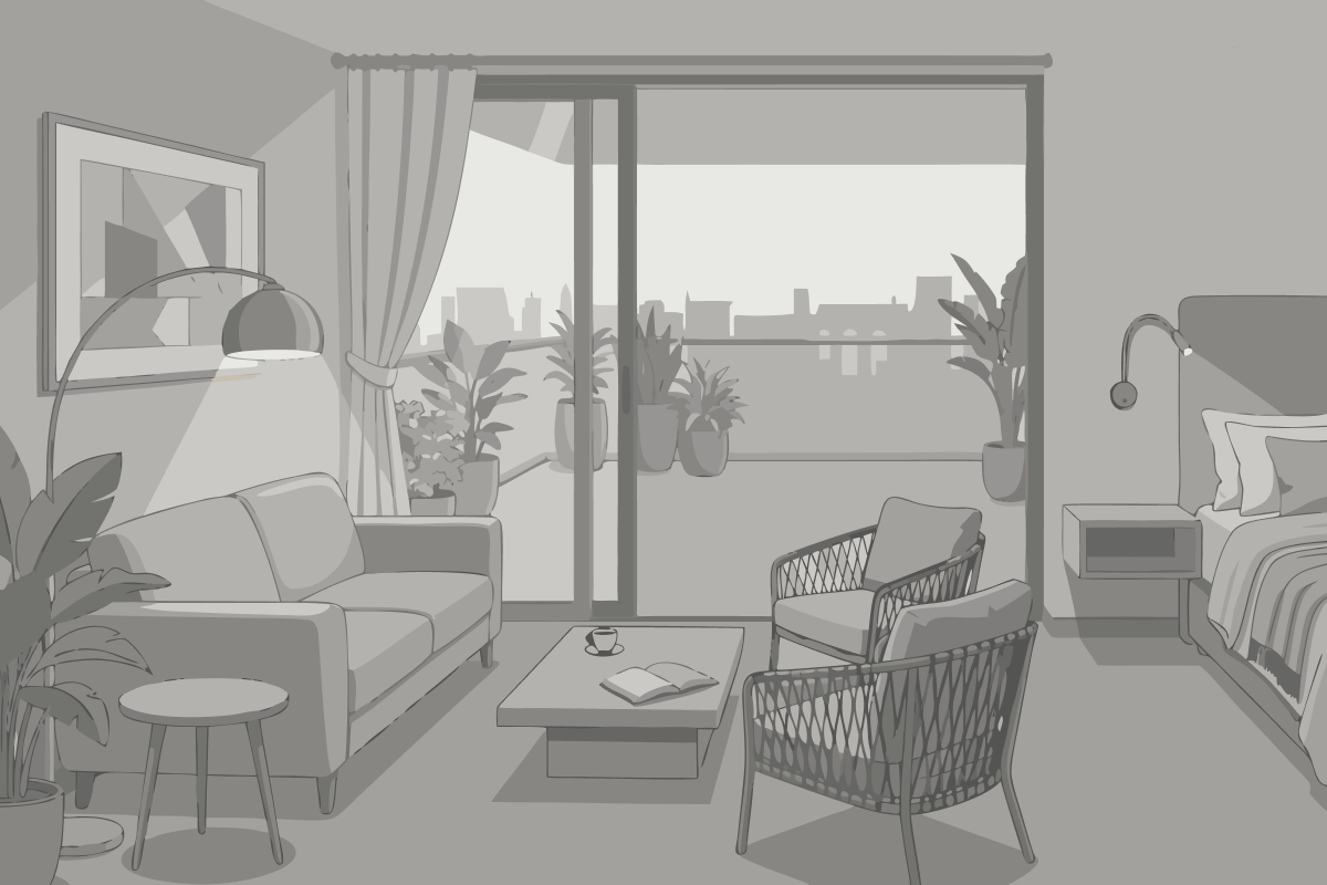 Queen Studio Suite - Hearing Accessible/ Non-Smoking